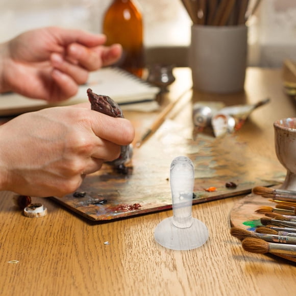 unbranded Herramienta De Vidrio Para Moler Pigmentos Manual Pintura Acuarela Y Óleo En Casa
