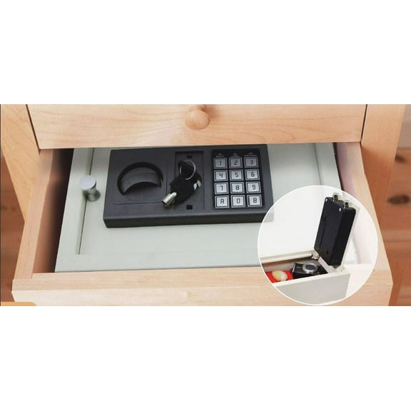 AbleHome DIGITAL ELECTRONIC DRAWER SAFE HIDDEN SECURITY BOX JEWELRY GUN CASH PORTABLE