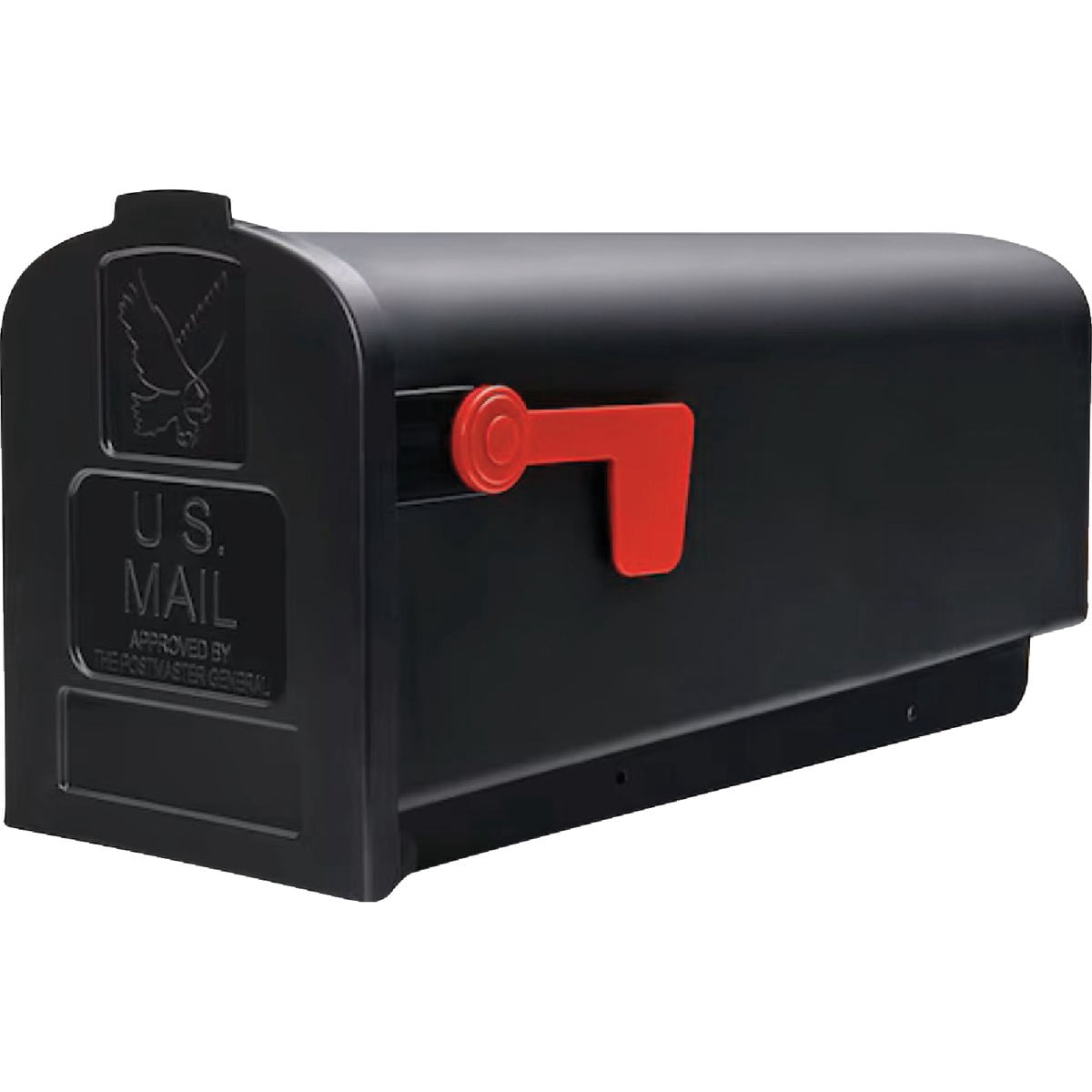 Solar Group Inc PL10W Plastic Rural White Mailbox with Medium