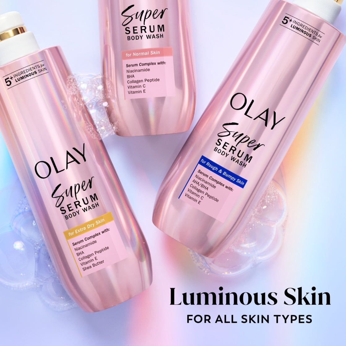 Olay Holiday Super Serum Body Wash and Lotion Gift Set 18.5oz Each