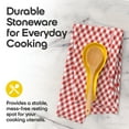thumbnail image 2 of Omniware Simsbury Spoon Rest, 8.25" - Stoneware Utensil Holder with Lead-Free Glaze - Arched Handle, Heat-Resistant, Dishwasher Safe Kitchen Accessory for Cooking (Yellow), 2 of 7