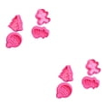 thumbnail image 2 of Redempat 4 Pieces/Set Cake Mold Portable Reusable Replacement Christmas Themed Household Kitchen Baking Cookie Mould Tool Pink 2Set, 2 of 6