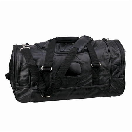 21 Inch Genuine Leather Duffle Bag - 0