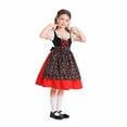 thumbnail image 7 of Edvintorg Dresses for Girls Halloween Costumes Floral Print Square Neck Puff Sleeve A Line Party Dress Kids Clothes Girls Size 4-16, 7 of 7