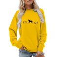 thumbnail image 2 of Yellow Sweatshirt for Women Horse Sweatshirt for Women Cute Heartbeat Graphic Shirts Long Sleeve Crew Neck Pullover Tops Horse Lover Womens Fashion Clothing, 2 of 5