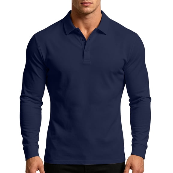 Enjoytime Men's Shirts Long Sleeve Collared Button Down Work Shirt Casual Classic Pullover Tops