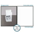 thumbnail image 5 of Cambridge Limited Legal Ruled Business Notebook with Pocket, 8" x 11", Black, Hardcover, Wirebound, 96 Sheets, 5 of 8