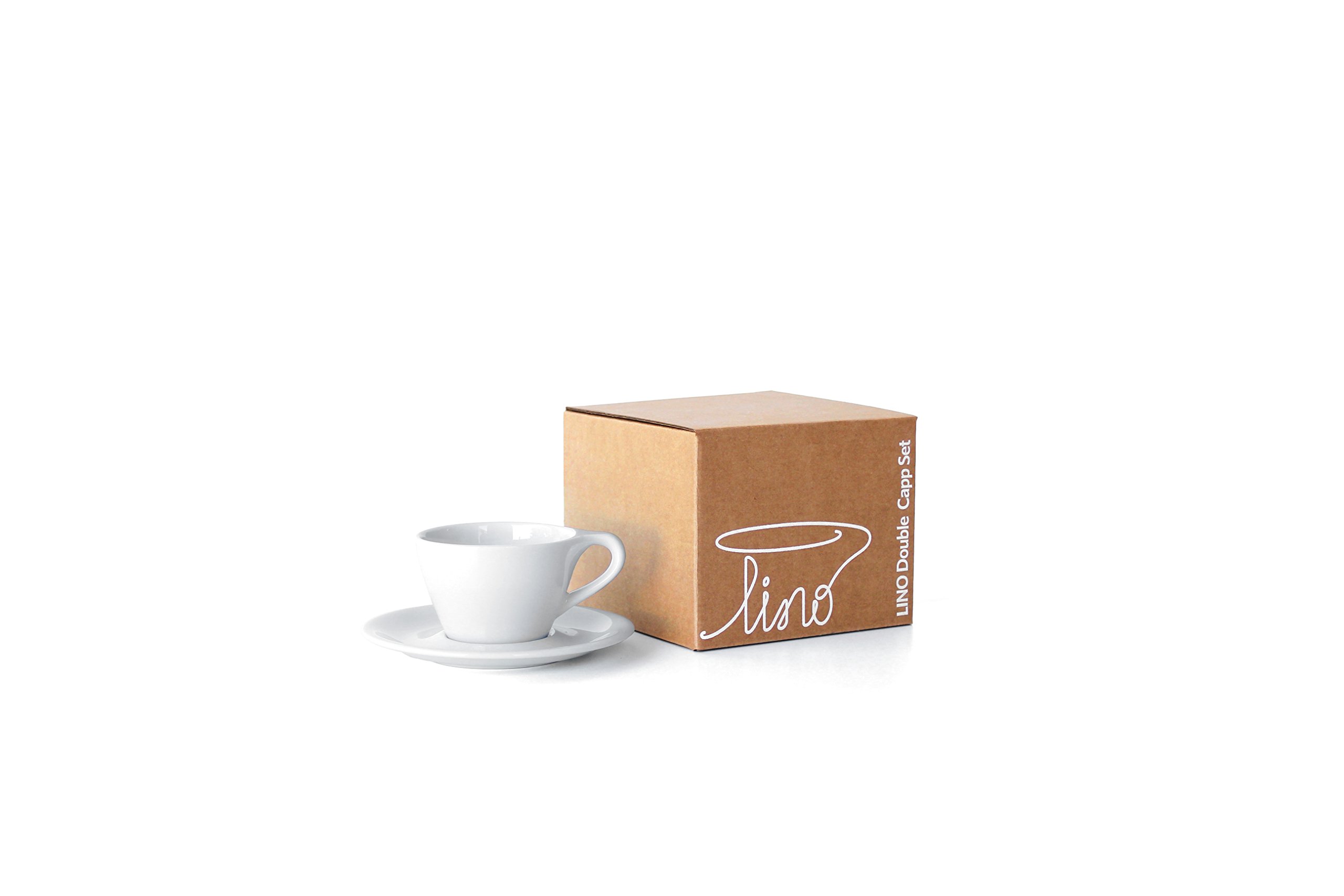Balvi Espresso cup set Moka Matte White colour Set of 4 cups of coffee Italian coffee maker form 60ml Ceramic 6,9 cm