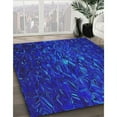 thumbnail image 3 of Ahgly Company Machine Washable Indoor Square Transitional Ocean Blue Area Rugs, 8' Square, 3 of 7