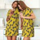 thumbnail image 4 of Balery Summer Pineapple Camisón de manga corta con cuello redondo para mujer, cómodo y elegante., 4 of 6