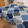 thumbnail image 4 of Nanqianyi Modern Geometric Tablecloth,Waterproof Stain Resistant Rectangle Table Cover for Dining Kitchen,60x70 Inch, 4 of 6