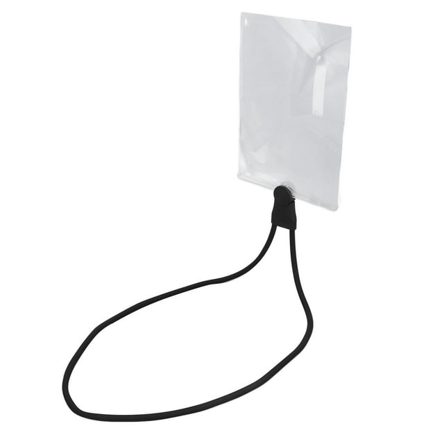 Loupe pour le Cou, Loupe à Suspendre au Cou à Main avec Tuyau Ajustable pour la Lecture Noir,Blanc