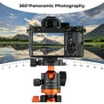 thumbnail image 3 of K&F CONCEPT 32mm Metal Tripod Ball Head, 360 Degree Rotating Panoramic with 1/4 inch Quick Release Plate Bubble Level for Monopod Camera Camcorder 26.4lbs/12kg Load Capacity, 3 of 13