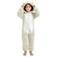 thumbnail image 2 of Mono de manga larga con capucha para niñas, pijama informal de invierno cálido, ropa de dormir para mujer, pantalones de terciopelo ártico de doble cara, 2 of 6