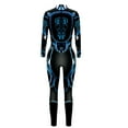 thumbnail image 6 of FYEGRE Women's Carnival Jumpsuit Women's Futuristic Skeleton Robot 3D Print Full Bodysuit Halloween with Back Zipper Design Sky Blue XL, 6 of 6