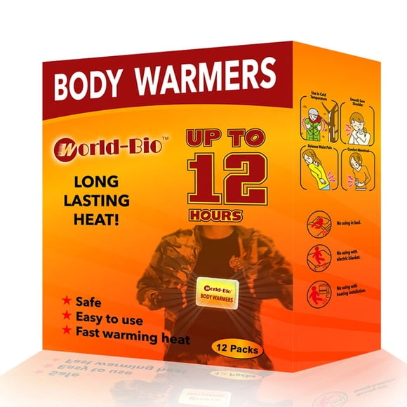 Parche térmico Body Warmers WORLD-BIO Air Activate, 12 horas, 12 paquetes