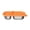 Orange, variant on OIUR Reusable Silicone Snack Container 2-Compartment Leak-Proof Food Storage Box for Sauces Nuts Dishwasher Safe Snack Storage Box