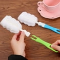 thumbnail image 3 of Leaveforme Easy Bottle Glass Cup Soft Sponge Cleaning Brush Kitchen Washing Scrubber Tool, 3 of 8