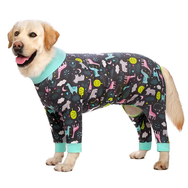 Mono de cobertura completa para perro, pijama con estampado de calavera de dinosaurio, Mono para perros medianos y grandes, ropa de Pitbull Samoye