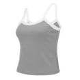 thumbnail image 5 of Yubnlvae Grey Summer Wide Shoulder Strap Slimming Sexy Hot Girl Lace Top for Women, M, 5 of 9