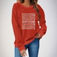 thumbnail image 1 of Uootdi 100 Days of School Long Sleeve Shirts for Women Womens Teacher Graphic Tops Happy 100 Days of School Sweatshirt Gift, 1 of 6