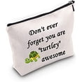 thumbnail image 2 of Zuo Bao Inspirational Turtle Gift Don’t Ever Forget You are Turtley Awesome Makeup Bags Graduation Birthday Gift, 2 of 6