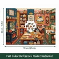thumbnail image 4 of Cozy Country Kitchen Jigsaw Puzzle for Adults 1000 Pieces, Colorful Folk Art Farmhouse Baking Scene Illustration, Premium Thick Cardboard with Matte Finish, Perfect Gift for Home Decor Lovers, 4 of 8