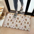 thumbnail image 2 of White Highland Cow Flower Pattern Door Rugs,Washable Non Slip Door Mats Indoor,Decorative Door Mats,Entry Mat Indoor for Entrance,Bedroom,Kitchen,Bathroom,16"x24", 2 of 6