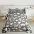 thumbnail image 2 of Castle Fairy Boys Girls Winter Snowflakes Bedding Comforter Set 2pcs,Merry Christmas Twin Comforter Sets Microfiber,Happy Xmas Breathable Bedding Set,Microfiber Bedroom Decor,Reversible, 2 of 8