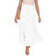 thumbnail image 5 of Falda larga boho elástica de cintura alta para mujer: con volantes, corte en A, cordón, poliéster, para todas las estaciones, tallas S-XL., 5 of 8