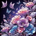 thumbnail image 1 of Kit Con Forma Especial Parcial 5D DIY Mariposa Rosa 30x30cm, 1 of 9