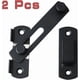 thumbnail image 3 of Sliding Door Latch Door Lock Toggle Latch Buckle Lock Bolt with Screws for Door, Window, Closet and Garden, Stainless Steel Matte Black Finish, 2 Pcs, 3 of 5