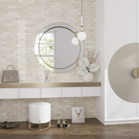 Antiek 2.58 in. x 7.9 in. Glossy White Ceramic Subway Wall and Floor Tile (5.38 sq. ft./case) (38-pack)