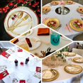 thumbnail image 4 of Efavormart 24 PCS Metallic Silver Baroque Disposable Plastic Cutlery Set for Wedding Party Banquet Events Candy Buffet, 4 of 10