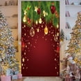 thumbnail image 5 of Festive Christmas Santa Claus Door Banner Decorative Polyester Holiday Door Cover with Christmas Tree , Perfect for Indoor and Outdoor Christmas Decorations 71 x 35in E, 5 of 9