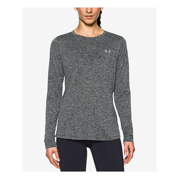UNDER ARMOUR Womens Black Long Sleeve T-Shirt Active Wear Top Size: XS