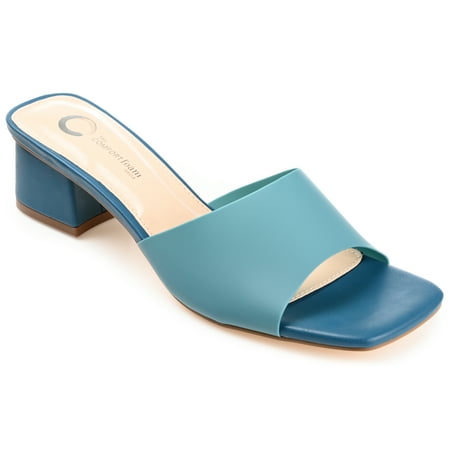 

Journee Collection Womens Jaydin Tru Comfort Foam Slip On Block Heel Sandals