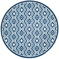 thumbnail image 4 of SAFAVIEH Cottage Lorin Geometric Chevron Indoor/Outdoor Area Rug Ivory/Blue, 8' x 11'2", 4 of 9