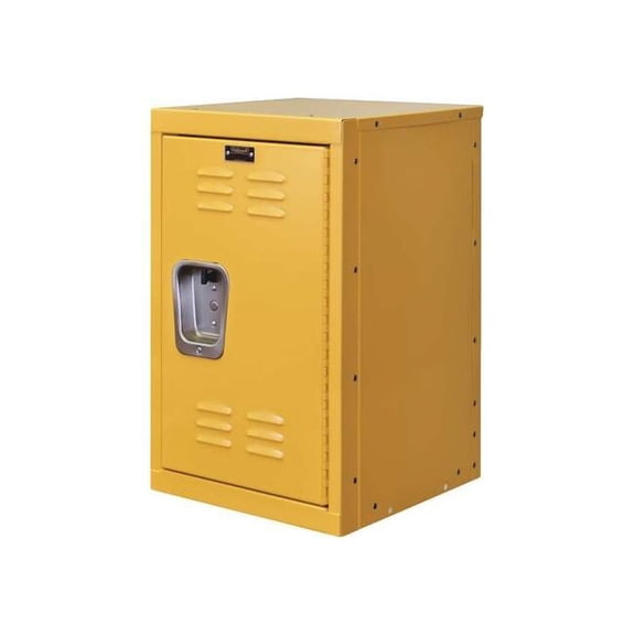 Wardrobe Locker, 15 in W, 15 in D, 24 in H, (1) Tier, (1) Wide, Yellow
