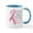 White/Blue Inside, variant on CafePress - Breast Cancer Strong Survivor Mug - 11 oz Ceramic Mug - Novelty Coffee Tea Cup