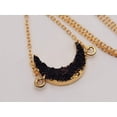 thumbnail image 4 of Natural crystal druzy Minerals gem stone charm necklace Black Moon Obsidian, 4 of 5