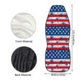 thumbnail image 5 of ZIATUBLE American Falg Car Front Seat Covers Dog Paws Car Seat Dust Cover Set 2 Packs Anti-Scratch Seat Covers for Most Vehicles SUV Trucks for 4th of July Auto Interior Accessories, 5 of 7