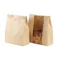 thumbnail image 1 of CSChome Kraft Paper Bread Bags Kraft Paper Bread Bags 50Pcs Toast Food-Grade Kraft Bread with Clear Window Bread Packaging for Bakery Food-grade Bread Bags, 1 of 6