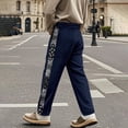thumbnail image 4 of Puntoco Pantalones cargo de color sólido con bolsillos y cremallera, cintura elástica y largo completo para hombre, 4 of 6