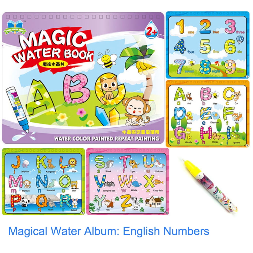 Download Children Kid Educational Toys magic Water Drawing Book Album magic Graffiti Baby Painting ...