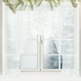 thumbnail image 5 of Lace Curtains Cozival Lace Window Curtain for Kitchen Bedroom, Semi-Sheer Dinning Room Bathroom Cafe Style, Embroidered Decorative Small Window Treatment, Sheer Window Treatments, C, 5 of 9