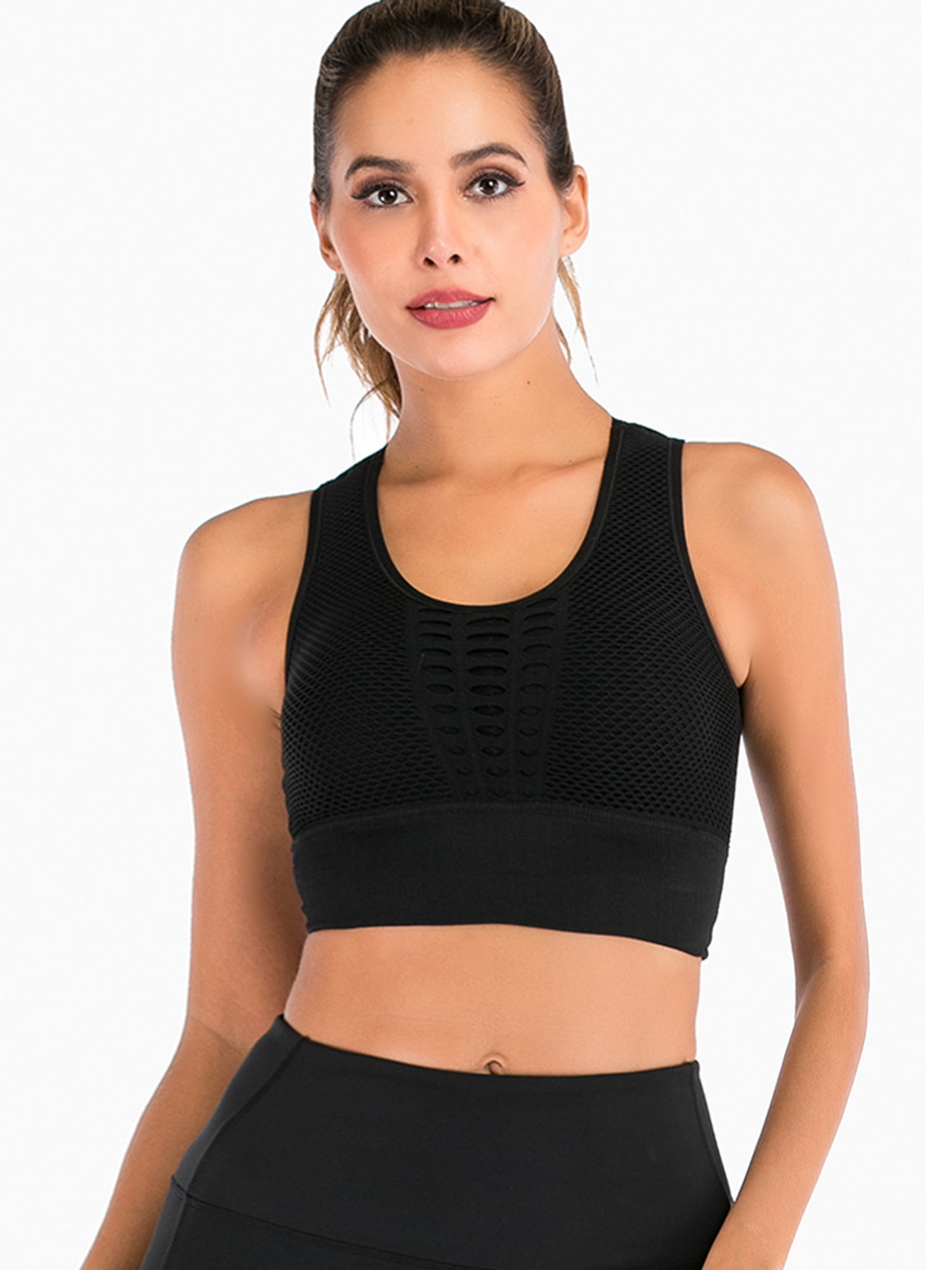 LELINTA Seamless High Impact Sports Bra Women Yoga Bra Crop Tops