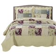 thumbnail image 1 of Tania Oversized Coverlet Set, Luxury Printed Design Quilt, Bedspread Set - Filled Quilts - Fits Pillow top Mattresses - 3PC Set - Queen Size, 1 of 3
