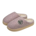 thumbnail image 2 of Domzle Women's Men Slippers Warm Plush Slip-On House Slipper for Winter Indoor Soft Non-slip Fluffy Slides Slippers Pink Wide-7.5, 2 of 4