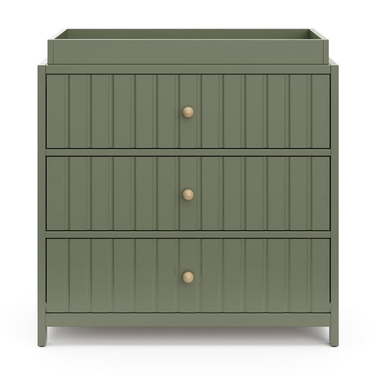 Graco Teddi 3 Drawer Dresser with Infant Changing Topper, Olive -  Walmart.com